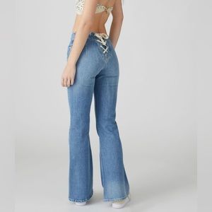 Urban Outfitters BDG Lace-Up Flare Jean